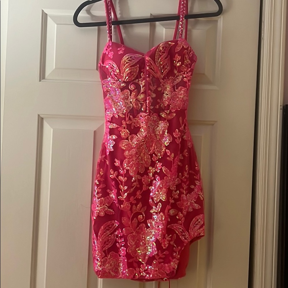 Beautiful hot pink party dress